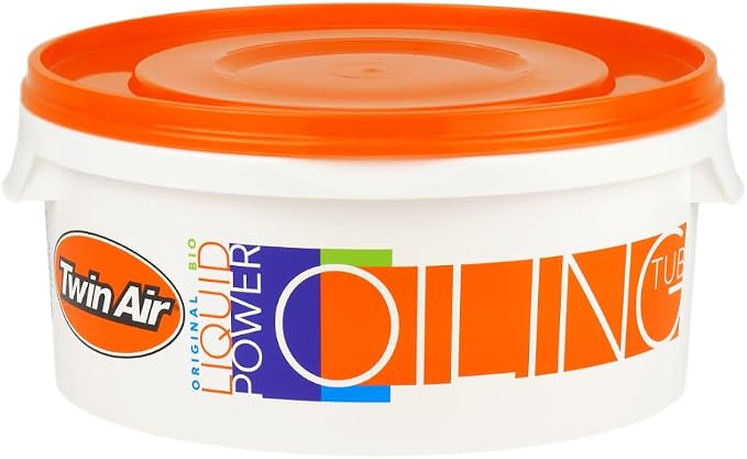 Oiling Tub - Durable, Resealable Orange Tub by TwinAir