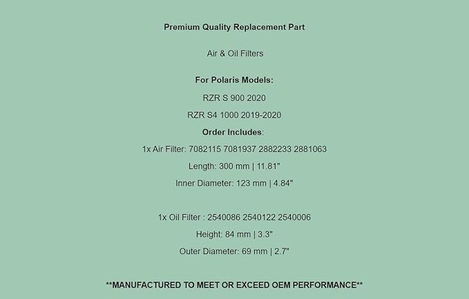 Generic Replacement Air & Oil Filters - Image 7