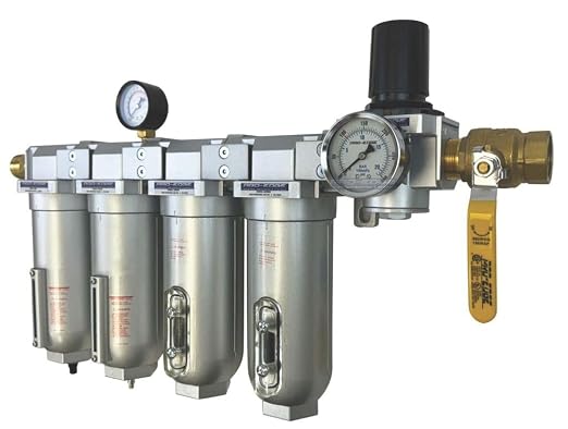 1" NPT Industrial Moisture Removing Particulate Filter and Oil Removing - Image 2