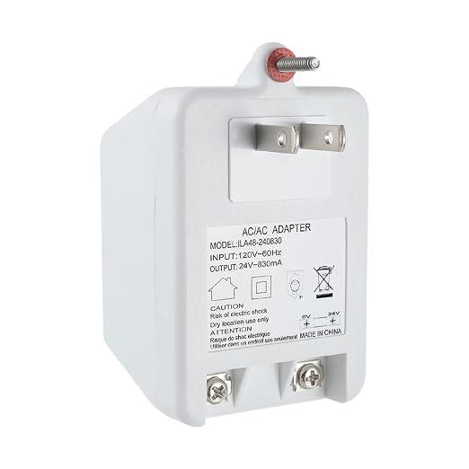 24V 830mA Plug in Thermostat and Doorbell Transformer Compatible by EPLZON