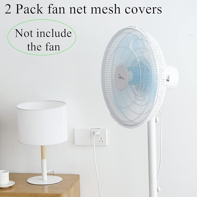2 Pack-18" Fan Safety Protection Cover, Kid Children Finger Protect Fan Net - Image 2