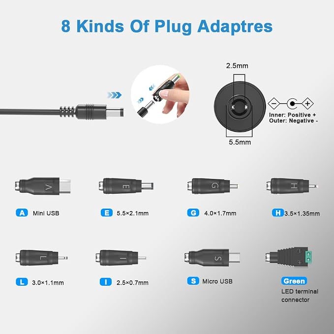 Universal 5V 1A Power Supply Adapter, 5W All-in-one Charger - Image 3