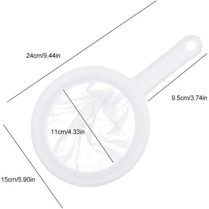 Kitchen Ultra-Fine Nylon Mesh Strainer I Plastic Sieve Fine Mesh Filter Spoon - Image 8