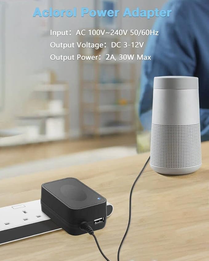 Aclorol Universal Power Adapter 30W 12V 9V 7.5V 6V 5V 4.5V 3V Adjustable - Image 6