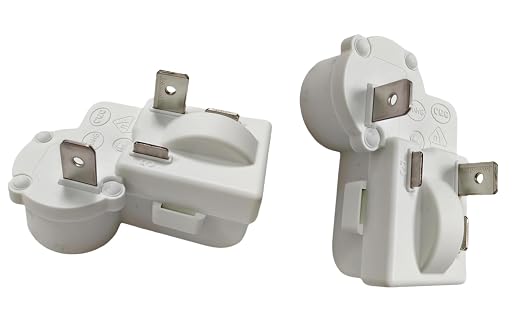 2-Pack 2-Pin Refrigerator PTC Starter Relay Overload Protector | Fits - Image 8