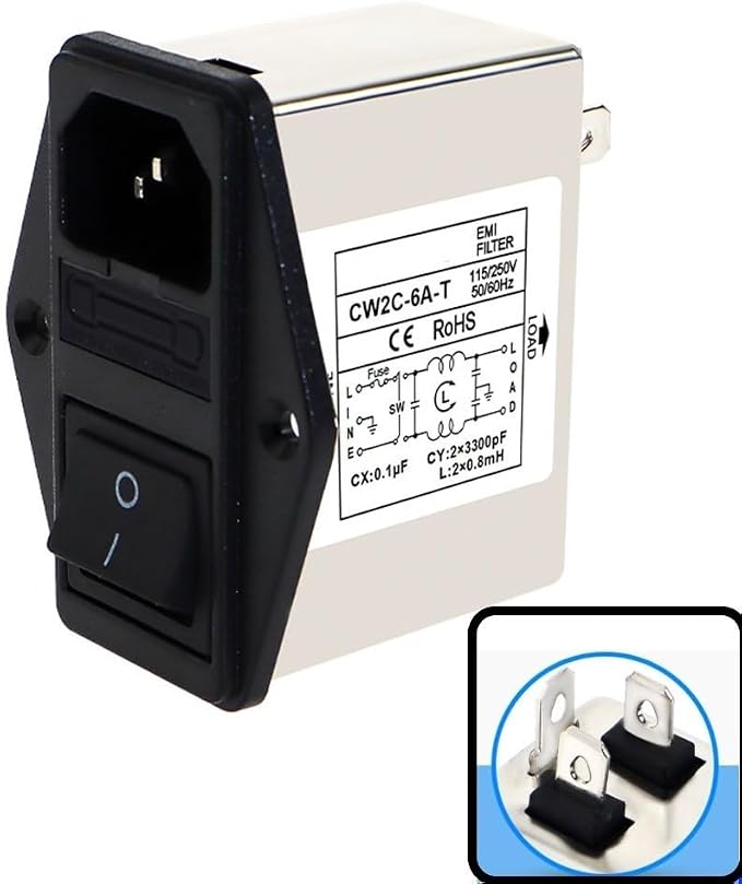 IEC Power Filter, Inlet Power Socket, IEC Socket Power Filter - Image 2
