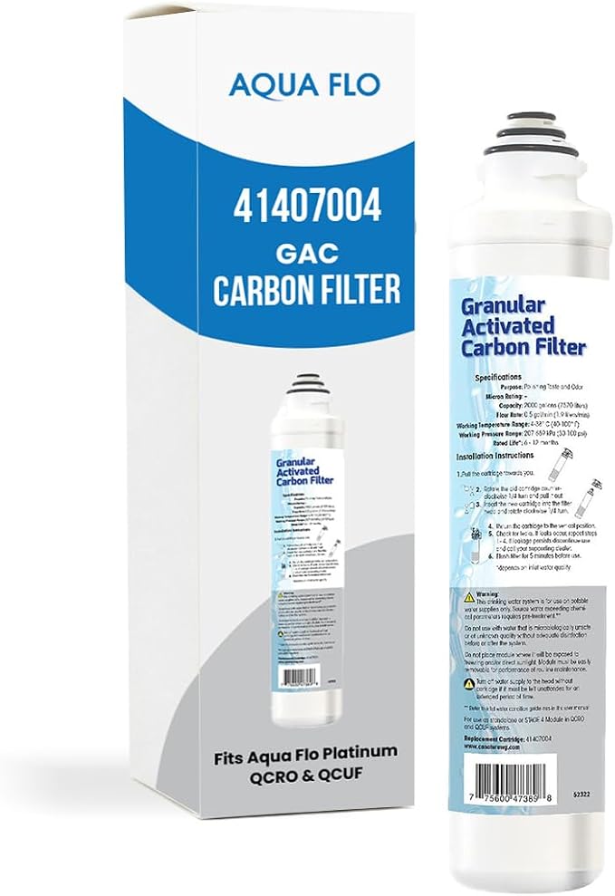 Aqua Flo 41407004 QCRO GAC Carbon Filter Replacement – Quick Change Cartridge by espwaterproducts