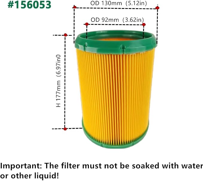 1 PACK Ruiqiwei 156053 Replacement Changeable Air Filter Cartridge vacuum HEPA - Image 3