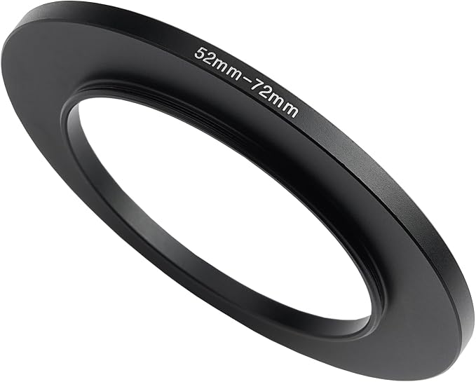 52mm to 72mm Step-Up Ring Filter Adapter, Metal Ring Step-Up Rings Adapter by BETUYESS