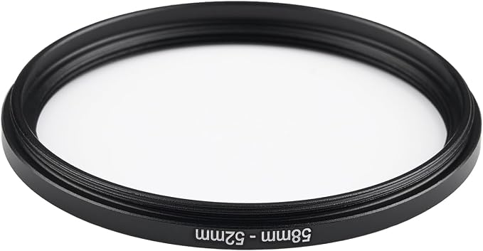 58mm to 52mm Step-Down Ring Filter Adapter, Metal Ring Step-Down Rings Adapter - Image 3