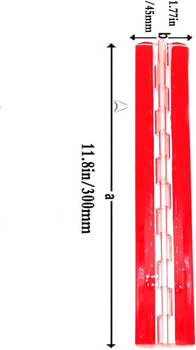 Acryl-Hinge 300mm Transparent Plastic Piano Hinges 1 PCS, - Image 2