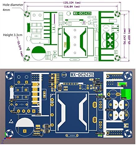 NOYITO AC to DC Isolated Power Supply Module AC 120V 110V - 245V to DC 12V 17A - Image 2