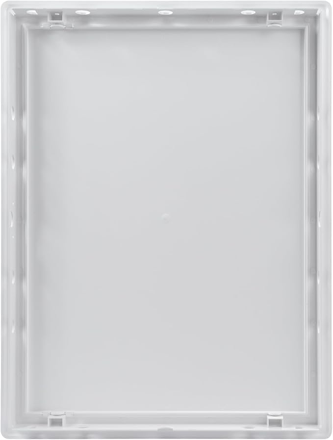 Vent Systems White ABS Plastic Access Panel 12 x 16 Inch (Opening) - Access Door for Drywall, Wall, Ceiling - Electrical, Plumbing Service Wall Hole Cover - Inspection Door - 12.7 x 16.6 Inch (Outer)