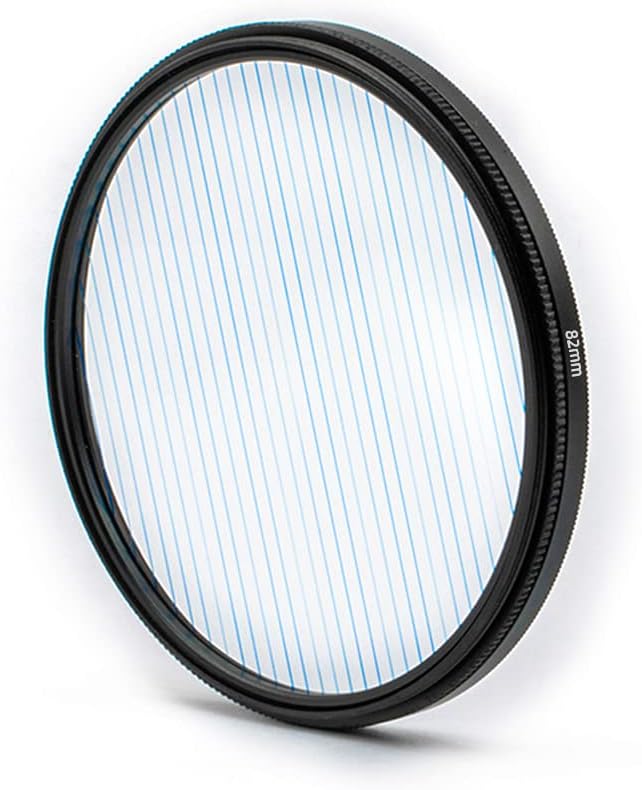Prism Lens Filter 82mm Starlight Glare Filter Anamorphic Lens Flare Effect by KOGJAERS