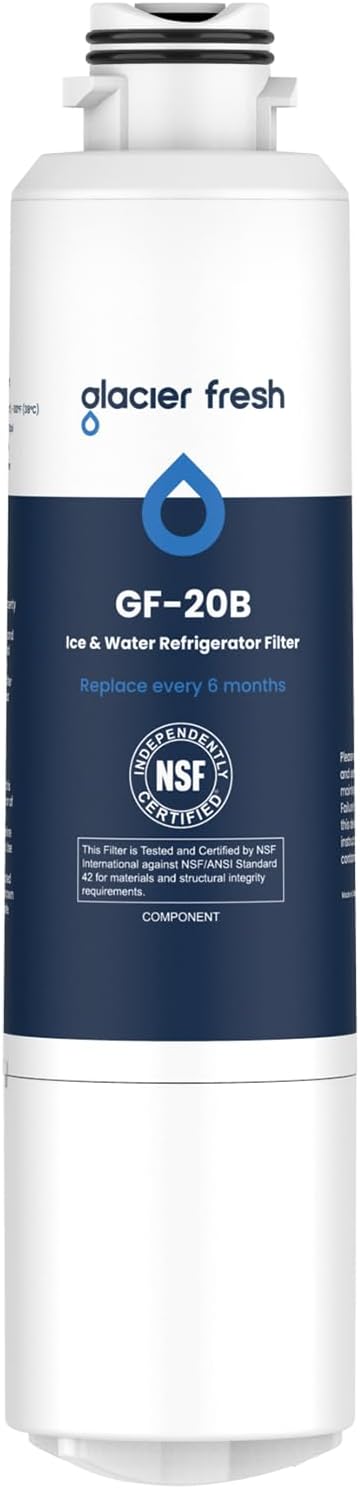 GLACIER FRESH Compatible with Samsung DA29-00020B Refrigerator Water Filter by GLACIERFRESH