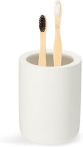 Toothbrush Holder, Diatomite Bathroom Organizer, Toothbrush & Toothpaste Holder Cup, Vanity Storage Solution for Bathrooms, Beige, 1Pc