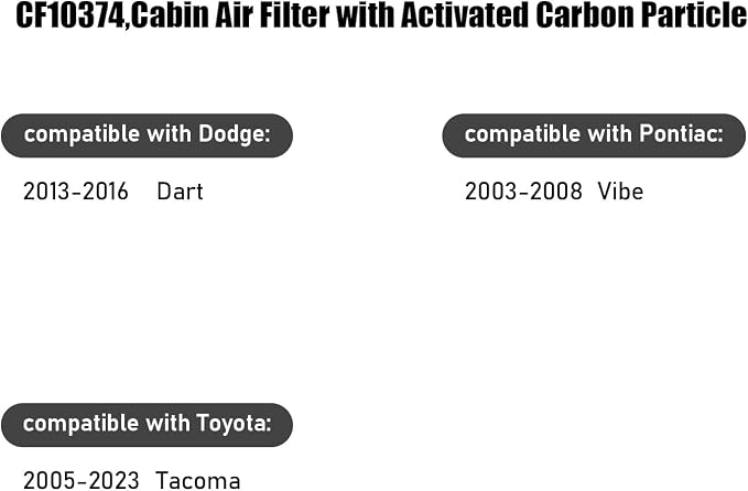 CF10374, Cabin Air Filter with activated carbon particle - Image 5