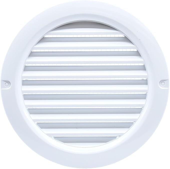 VENTS-US - 4" White Round Plastic Vent Cover - Compatible with 4 Inch Diameter - Image 2