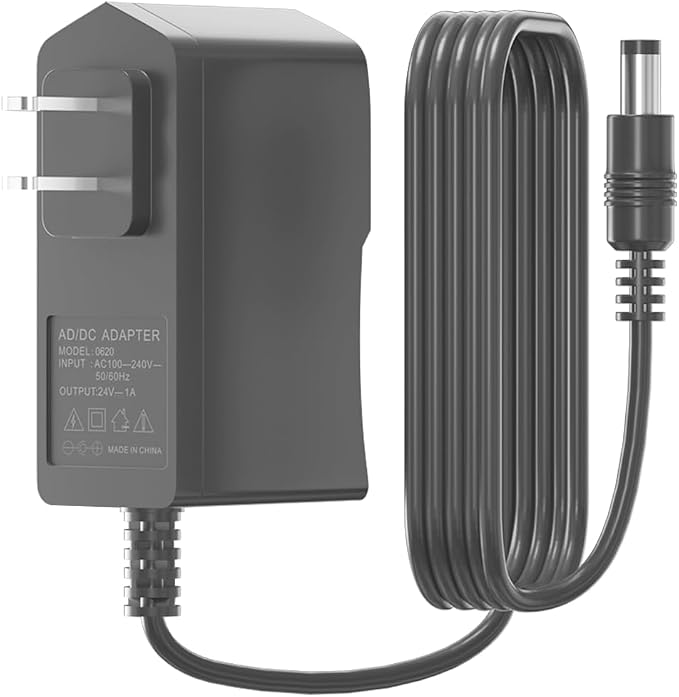 24V 1A Power Adapter 24W Supply 100V-240V AC to DC 24 Volt Charge by ZYHKJYL