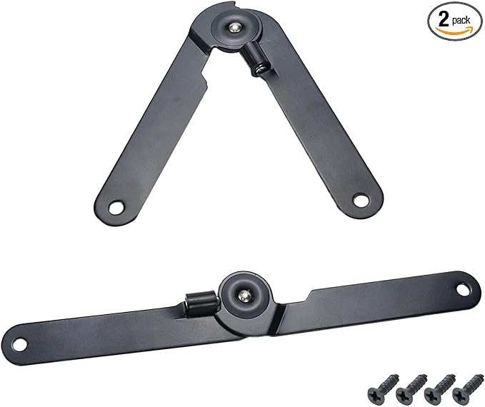 2 Pcs 180 Degree Rotatable Support Hinges, 9 Inch Folding Lid Support Hinges by Pastlla