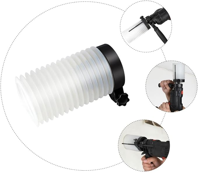 HOMSFOU Electric Hammer Drill Dust Shroud Fit Drill Press Cover Ash Bowl Health - Image 8