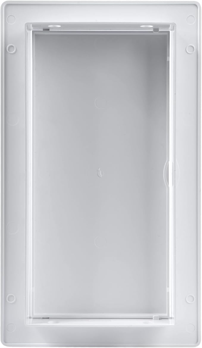 Vent Systems 4x8 Access Panel - Easy Doors ABS Plastic for Drywall, Wall and Ceiling Electrical Plumbing Service Door Cover Exterior Dimensions 5.3x9.3 Inch White 4 x 8/100 200 mm