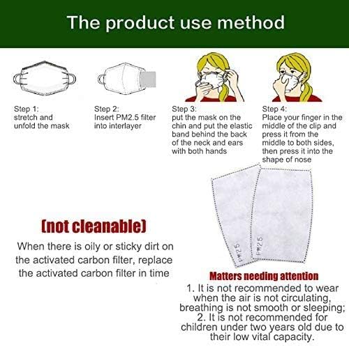 50Pieces PM - 2.5 Anti Dust Activated Carbon Filter 5 Layers Replaceable Anti - Image 6