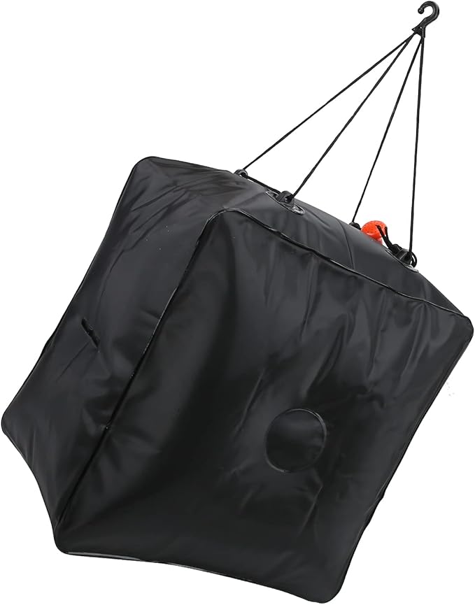 40L Solar Shower Bag, Portable Water Bag with Energy Heated System, Solar Heated Outdoor Camping Shower Bag with Advanced Shower Head, Large Capacity 10 Gallons for Hiking Beach Tr
