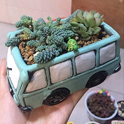Green Bus Succulent Planter Pots, Small Plants Pot - Image 5