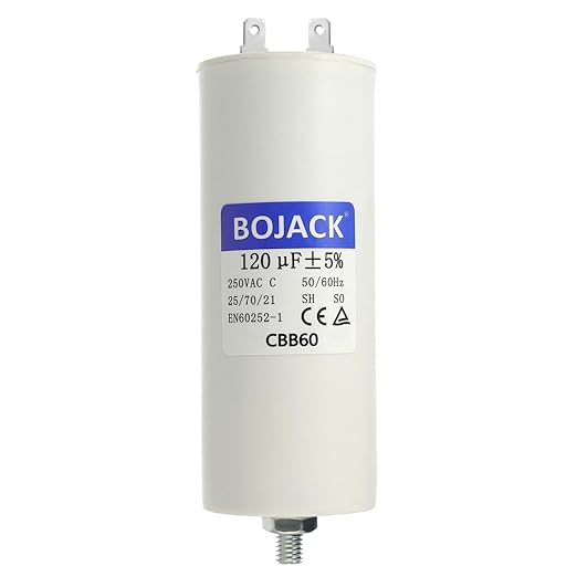 BOJACK CBB60 120 uF mfd ±5% 250v Volt 50/60Hz AC Capacitor Round Run Start by BOJACK