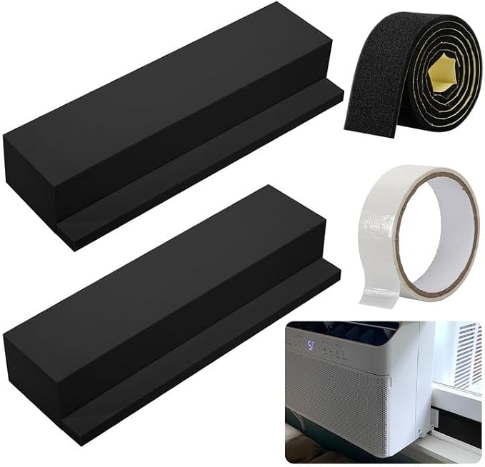 moonoom 2 Pack Air Conditioner Foam Block, Window AC Side Foam Block Kit by moonoom