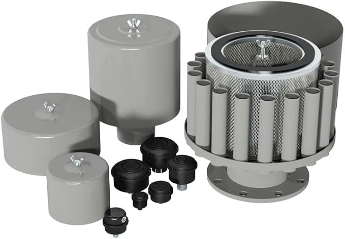 Solberg FS-10-050™ Inlet Compressor Air Filter Silencer, 1/2" MPT Outlet - Image 3