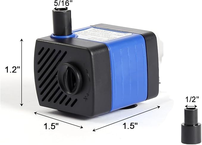 AQUANEAT Small Fountain Pump, 50 GPH Mini Submersible Water Pump - Image 2