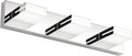 SineRise LED Modern Bathroom Vanity Light Fixtures (3-Light, 24-Inch, Dimmable), Chrome Modern Acrylic Bathroom Wall Lighting Fixtures Over Mirror (Cool White 6000K)