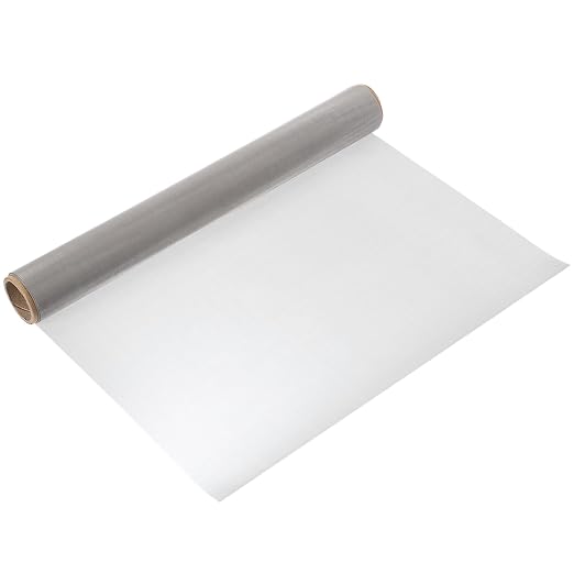 uxcell 100 Mesh 48" x 16" Woven Wire Mesh, 304 Stainless Steel Air Vent Filter by uxcell