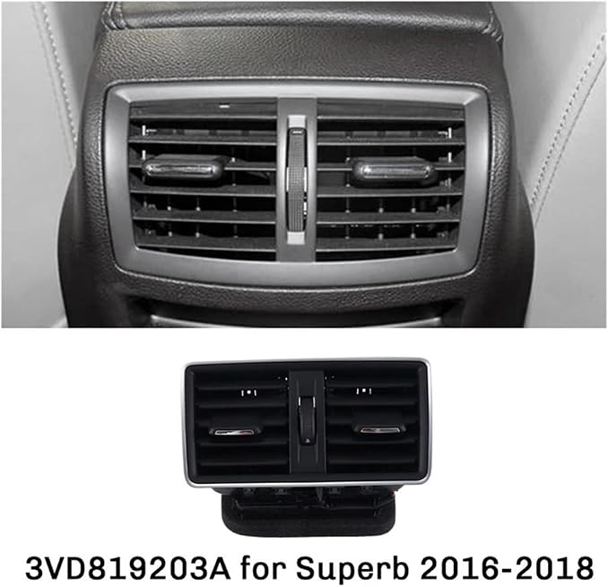 AC Grille Vent Panel Car Armrest Box Rear Row Air Conditioner Outlet Air - Image 7