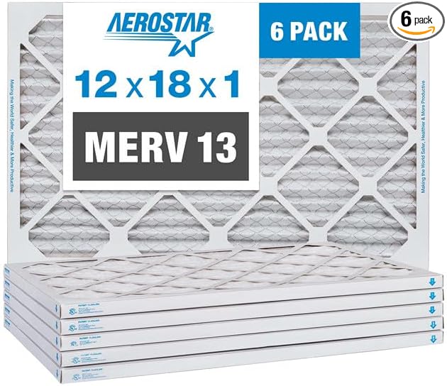 Aerostar 12x18x1 MERV 13-6 Count by AirFiltersDelivered