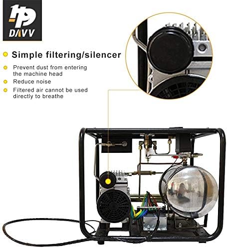 110V 1100W for Scuba Hookah Diving Air Compressor 115 PSI Electronic Pump - Image 5