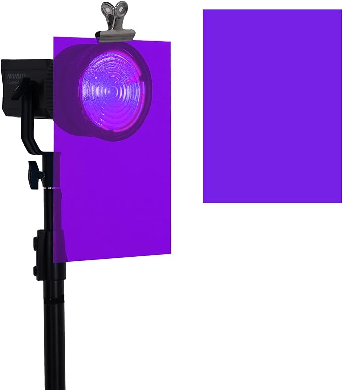 Lystaii 9pcs Halloween Gel Filter Light Color Correction Colored Overlays - Image 4