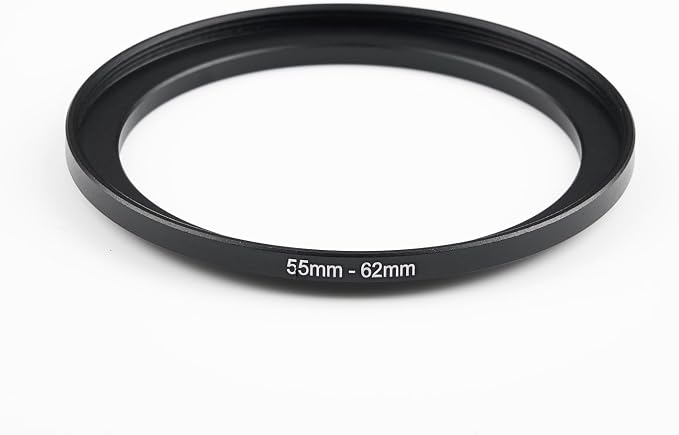 55mm to 62mm Step-Up Ring Filter Adapter, Metal Ring Step-Up Rings Adapter - Image 2