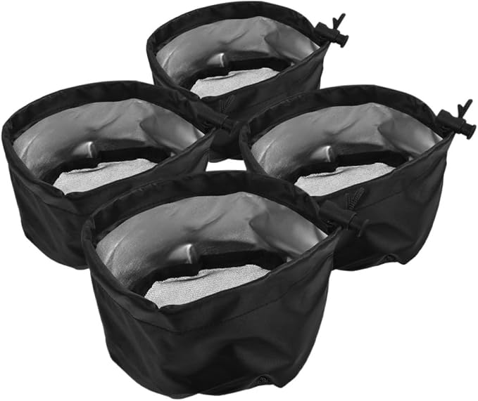 4pcs Grow Tent Vent Covers Dust Duct Filters Drawstring and Buckle by MOBUTOFU