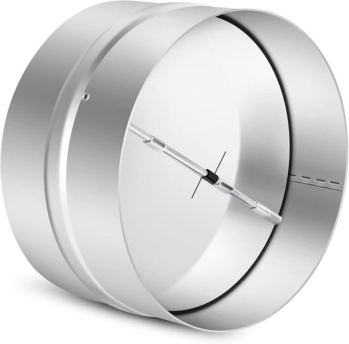 6 Inch Draft Blocker Backdraft Damper Duct Draft Stopper One-Way Airflow by Kikerike