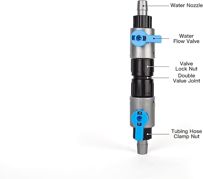 LANDEN Double Tab Connector for Aquarium, Canister Filter Hose Connector - Image 4