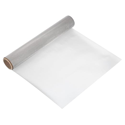 uxcell 200 Mesh 118" x 12" Woven Wire Mesh, 304 Stainless Steel Air Vent Filter by uxcell