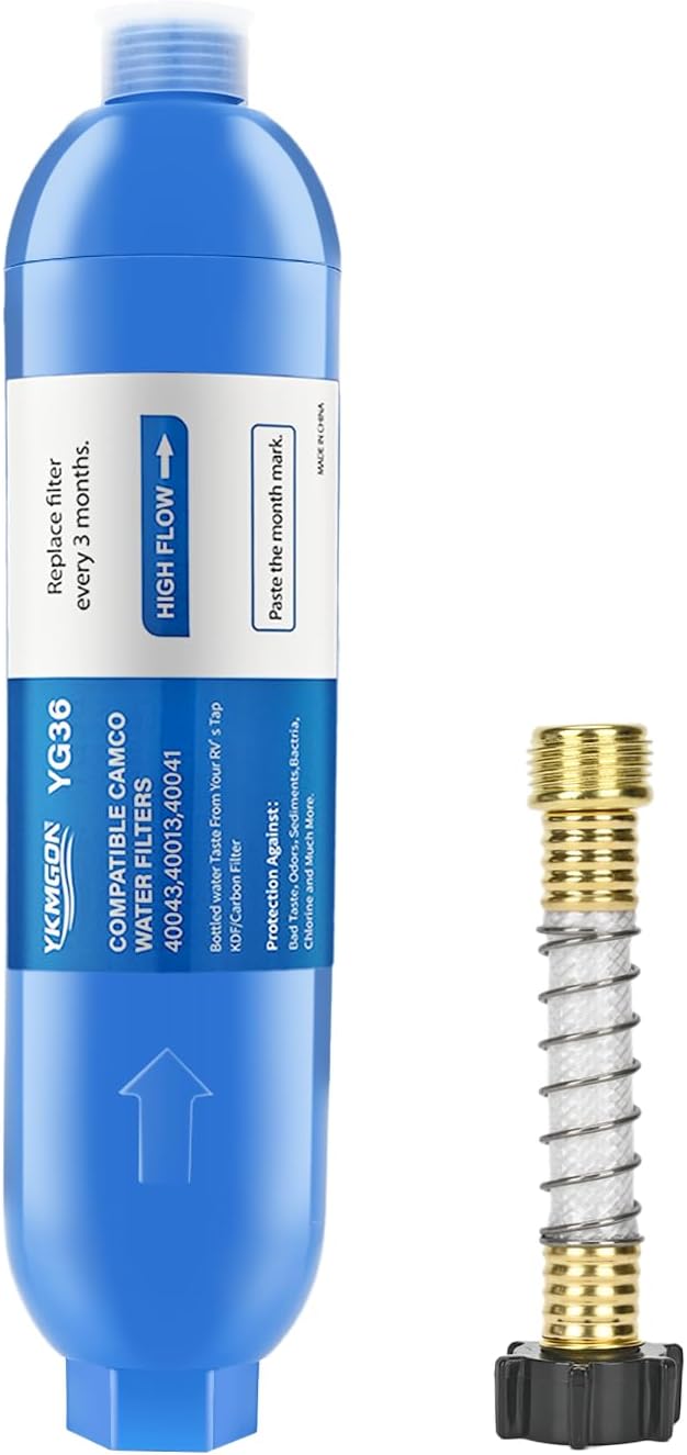 RV Inline/Marine Water Filter by YKMGON