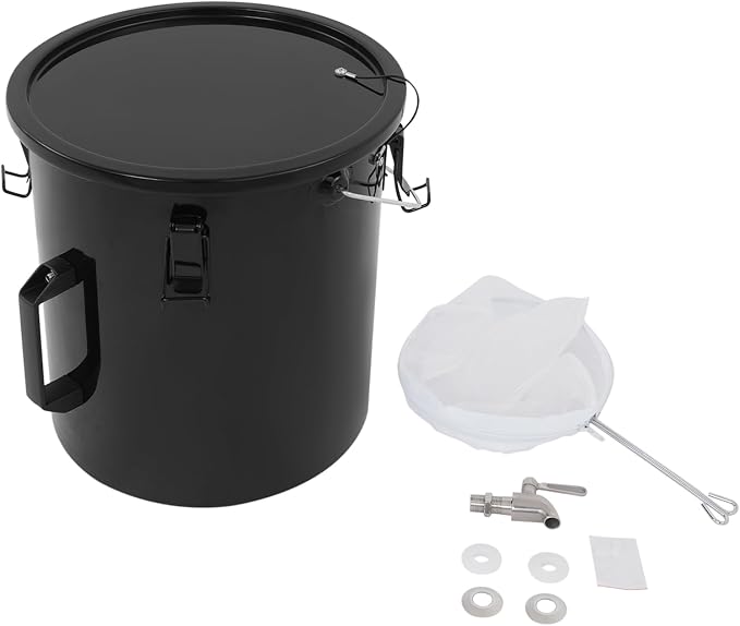 Fryer Oil Container With Filter, 6 Gallon Bucket With Lid, Strainer Bag - Image 9