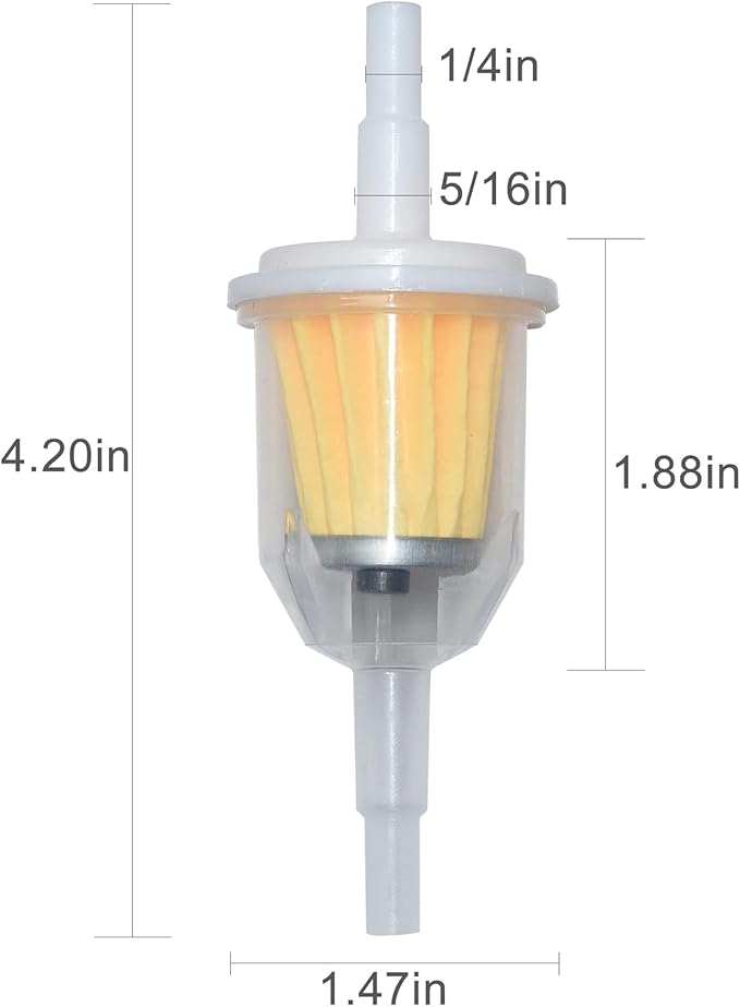 Gas Inline Fuel Filters 1/4 Inch x 5/16 Inch Replacement - Image 7