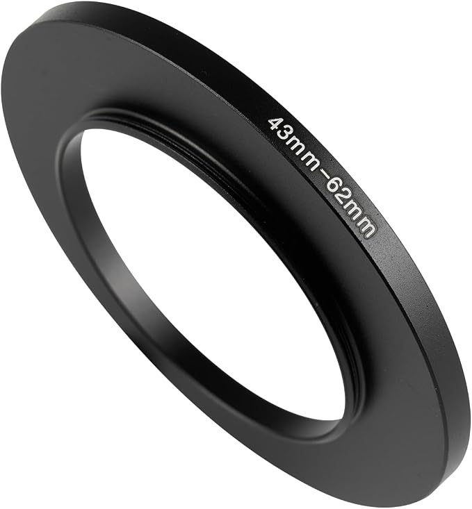 43-62mm Metal Step-Up Ring Adapter Compatible by Unknown
