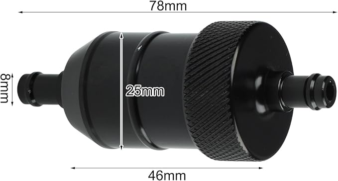 8MM Aluminum Alloy Inline for Fuel Filter - Image 7