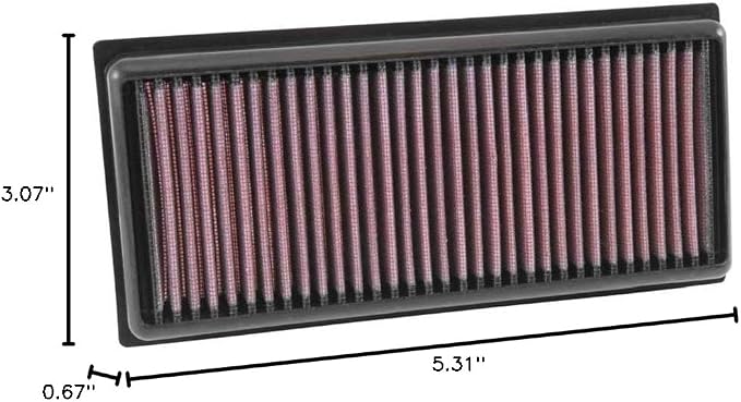 K&N Engine Air Filter: Reusable, Clean Every 75, 000 Miles, Replacement Car Air - Image 6